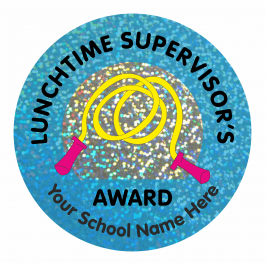 Lunchtime Supervisors Award Sparkly Stickers