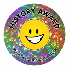 History Award Sparkly Stickers