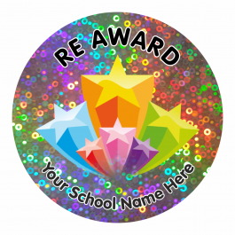 RE Award Sparkly Stickers