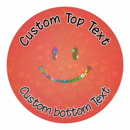 Customisable Sparkly Smiles Stickers