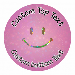 Customisable Sparkly Smiles Stickers