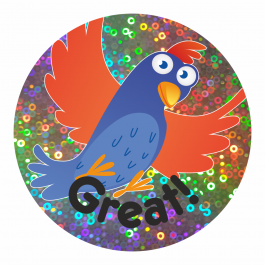 Sparkly Bird Praise Stickers