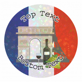 Sparkly France Stickers