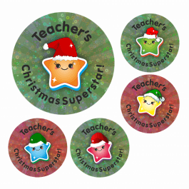 Sparkly Christmas Superstar Stickers