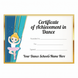 Certificate of Achievement in Dance