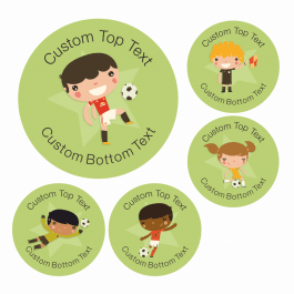 Character Football Reward Stickers