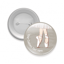 Ballet Shoes- Customised Button Badge