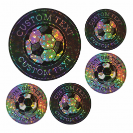 Super Sparkly Football Stickers