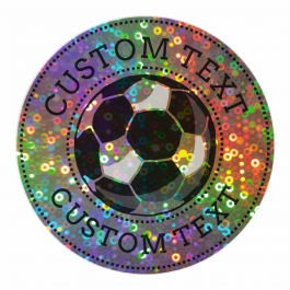 Super Sparkly Football Stickers
