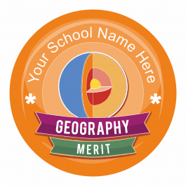 Geography Banner Stickers