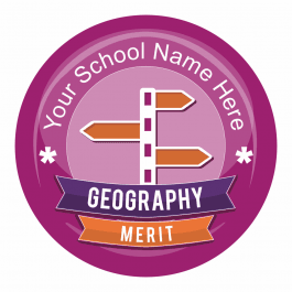 Geography Banner Stickers