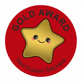 Gold Star Award Stickers