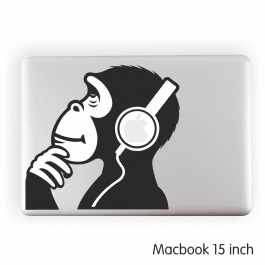Ape Headphones Laptop Sticker