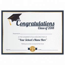 Congratulations Class of Certificate