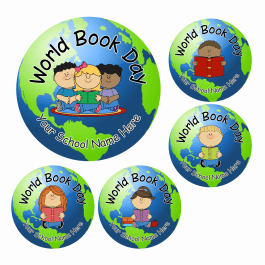 World Book Day Globe Stickers