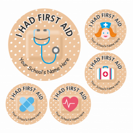 First Aid Plaster Stickers