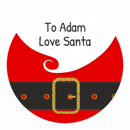 Christmas Stickers - Santa Suit