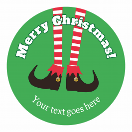 Christmas Stickers - Elf Stocking