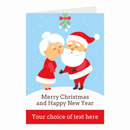Mr & Mrs Claus Personalised Christmas Cards