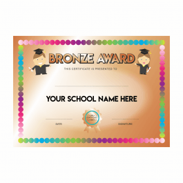 Bronze Award Spot Certificates