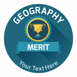 Geography Emblem Stickers
