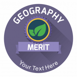 Geography Emblem Stickers