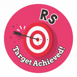 RS Target Achieved Stickers