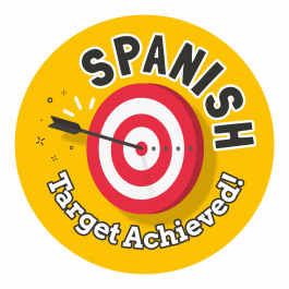 Spanish Target Achieved Stickers