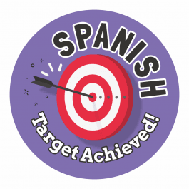 Spanish Target Achieved Stickers