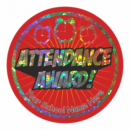 Attendance Award Sparkly Stickers
