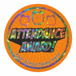 Attendance Award Sparkly Stickers