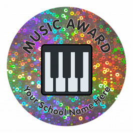 Music Award Sparkly Stickers