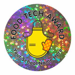 Food Technology Award Sparkly Stickers