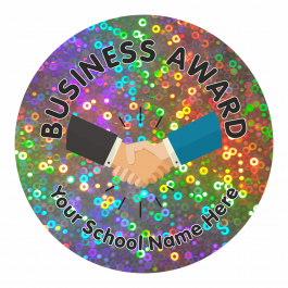 Business Studies Award Sparkly Stickers