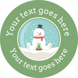 Snow Globe Christmas Stickers
