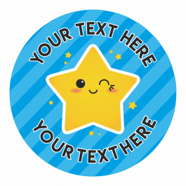 Stripy Star Emoji Stickers