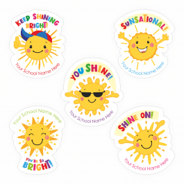 Shining Bright Custom Shape Stickers