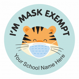 Mask Exempt Animal Stickers