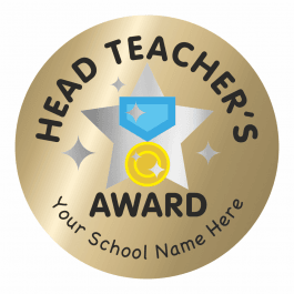 Head Teacher's Hybrid Award Stickers