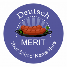 German Starburst Stickers
