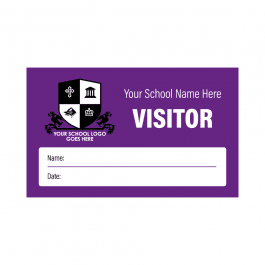 Large Logo Visitor Stickers