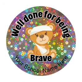 Sparkly First Aid Teddy Stickers