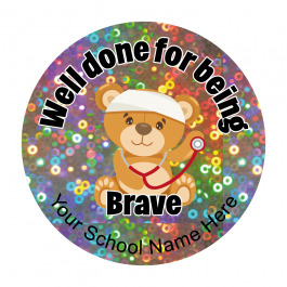 Sparkly First Aid Teddy Stickers