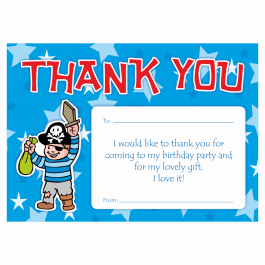 Pirate Thank You Cards