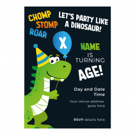 Party Like a Dinosaur Party Invitations