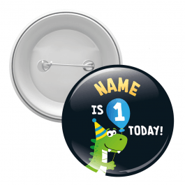 Party Dinosaur Age Button Badges
