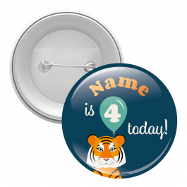 Wild Tiger Age Button Badges