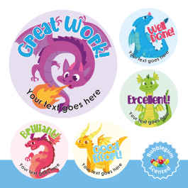 Dragon Bubblegum Scented Stickers