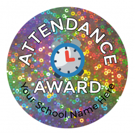 Attendance Holographic Stickers