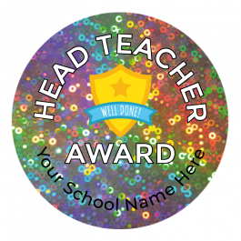 Head Teacher Holographic Stickers